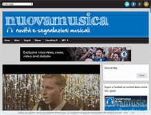 Tablet Screenshot of nuovamusica.net